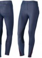 Tattini, Jeans-leggings, bőrtérdfoltos női lovaglónadrág